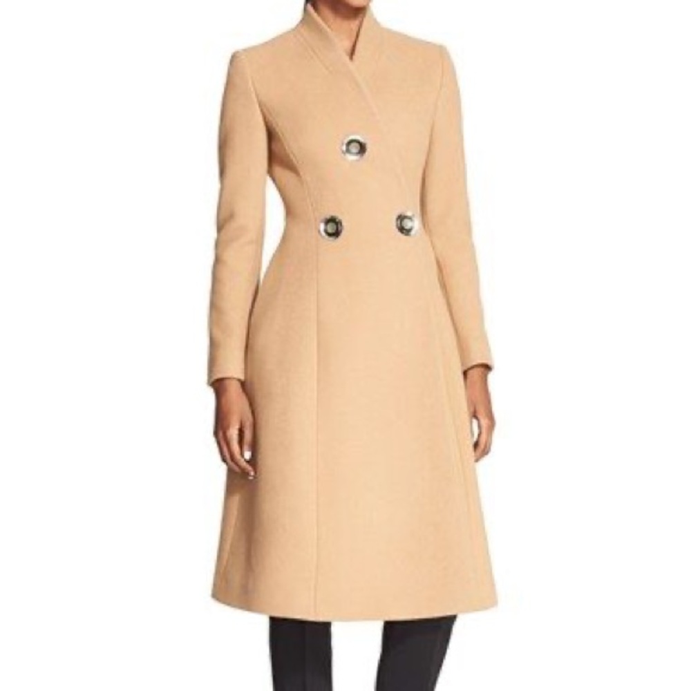 Stella McCartney A-line Wool Coat. 2014 runway collection.
